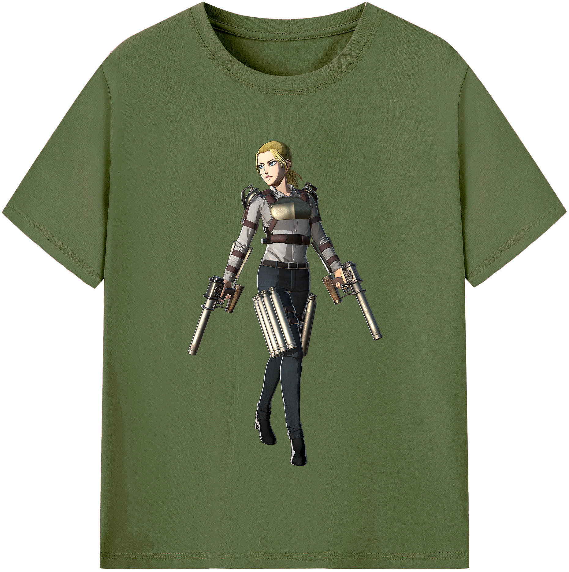 （画像用） 進撃の巨人 Attack on Titan 綿100％半袖Tシャツ（フロントプリント）